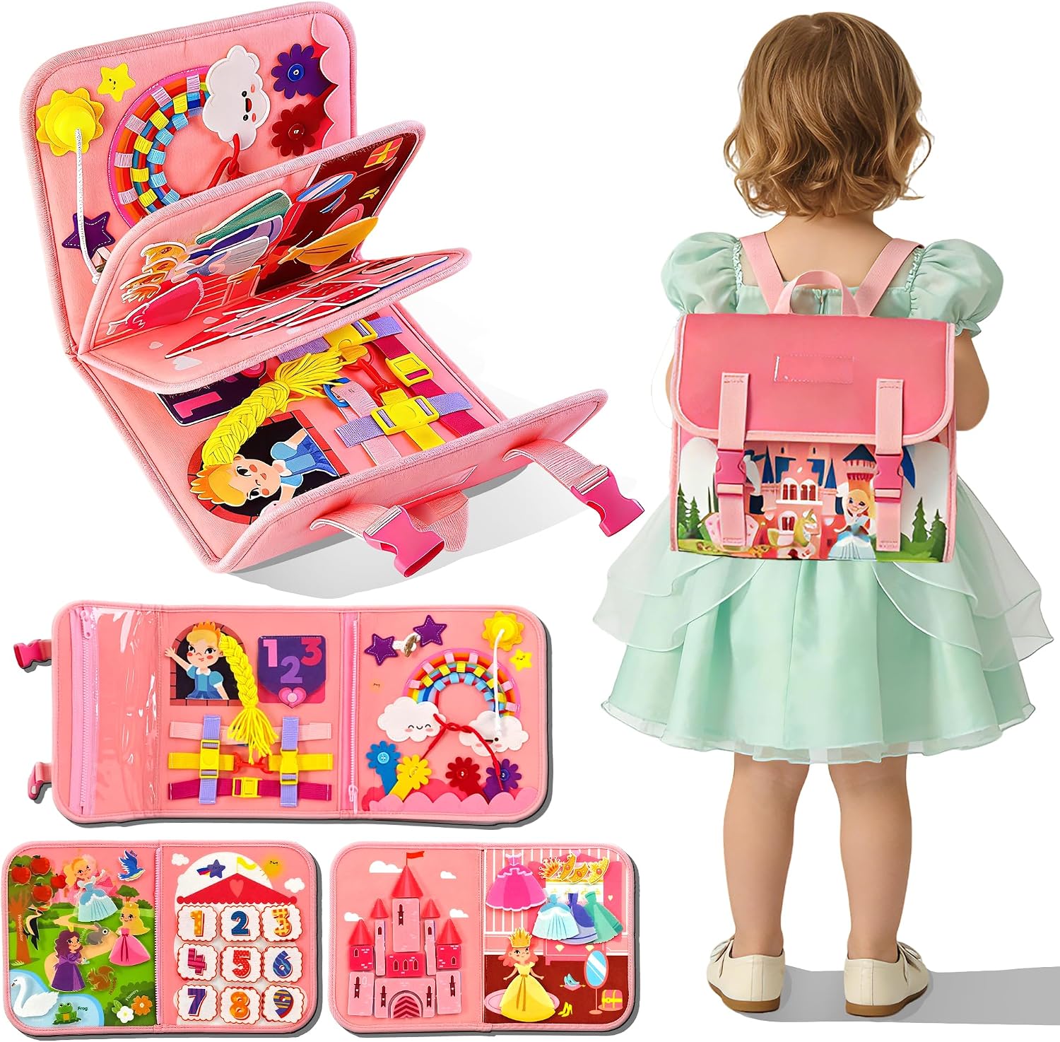 Kids Education Activities - Fun Princess Castle Activity Backpack｜Kids Learn