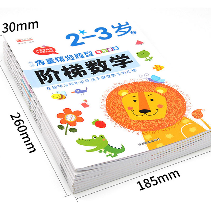 Kids Education Activities - Preschool Step-by-Step Math Workbook for Kids