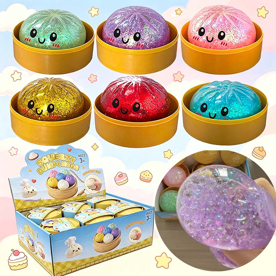 Kids Educational Songs - 6 styles Realistic Giant Dumpling Squeeze