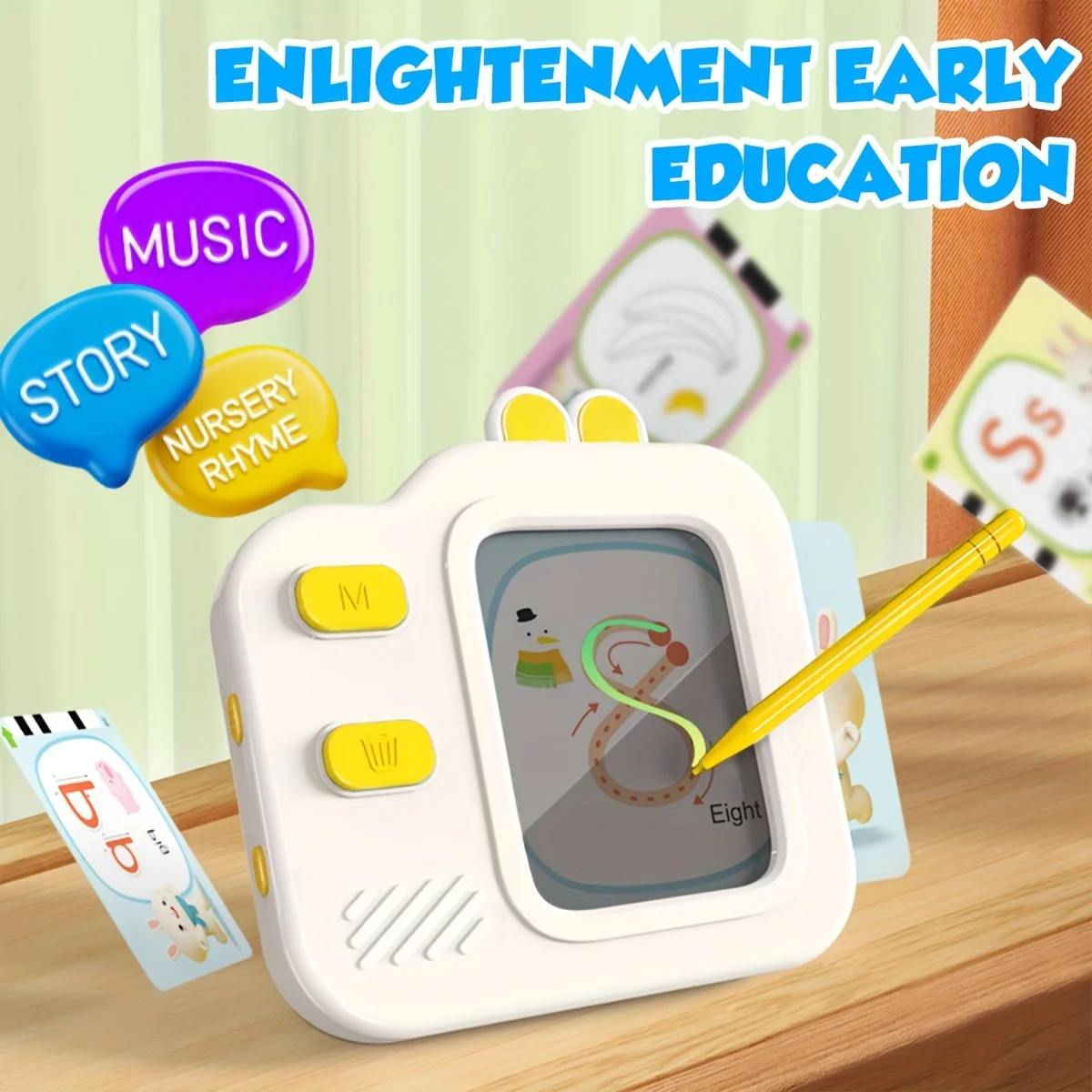 Kids Educational Reader - NEW Flash Card Reader with LCD