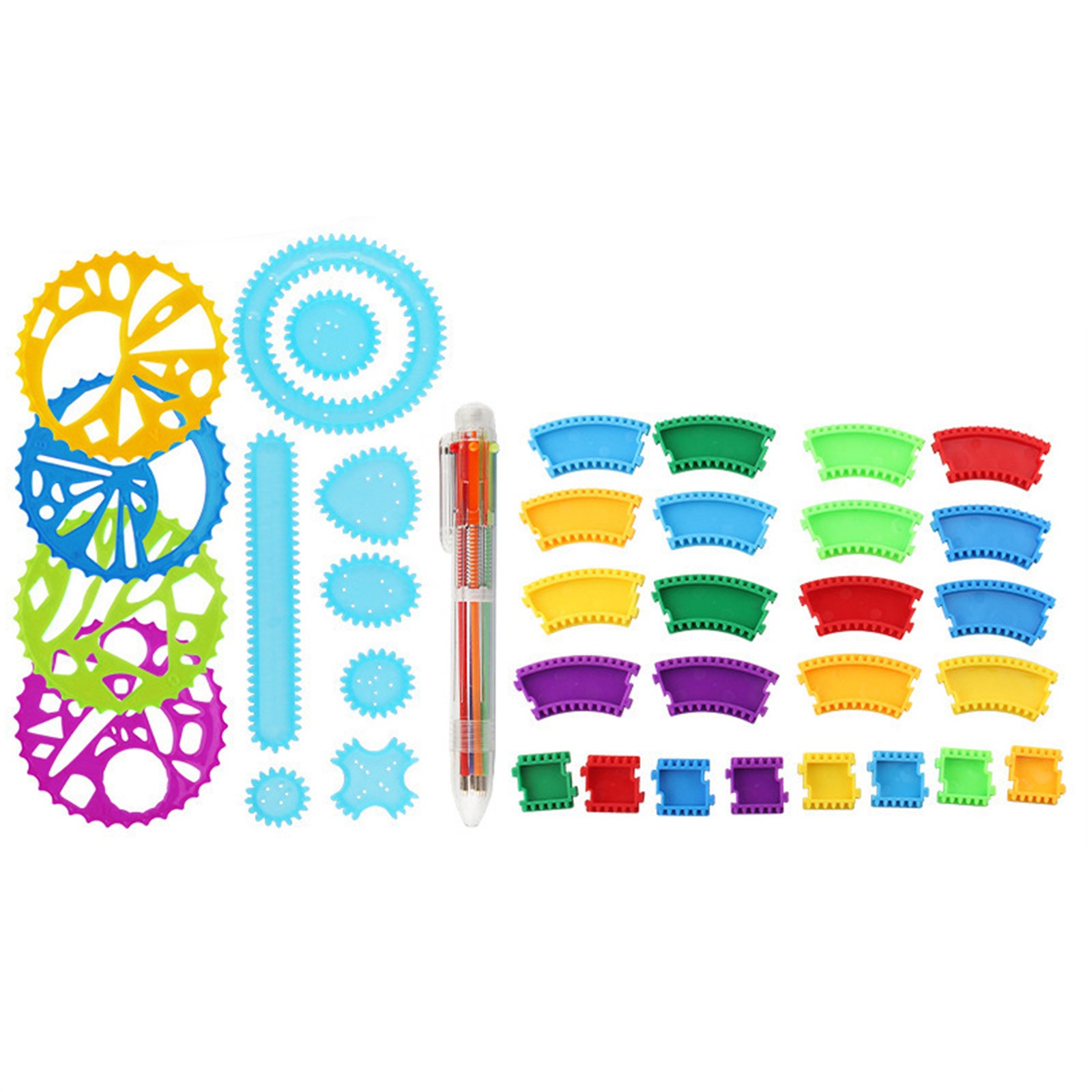Colorful Spirograph Set Kids M - Kids Education Drawing 评论和价格