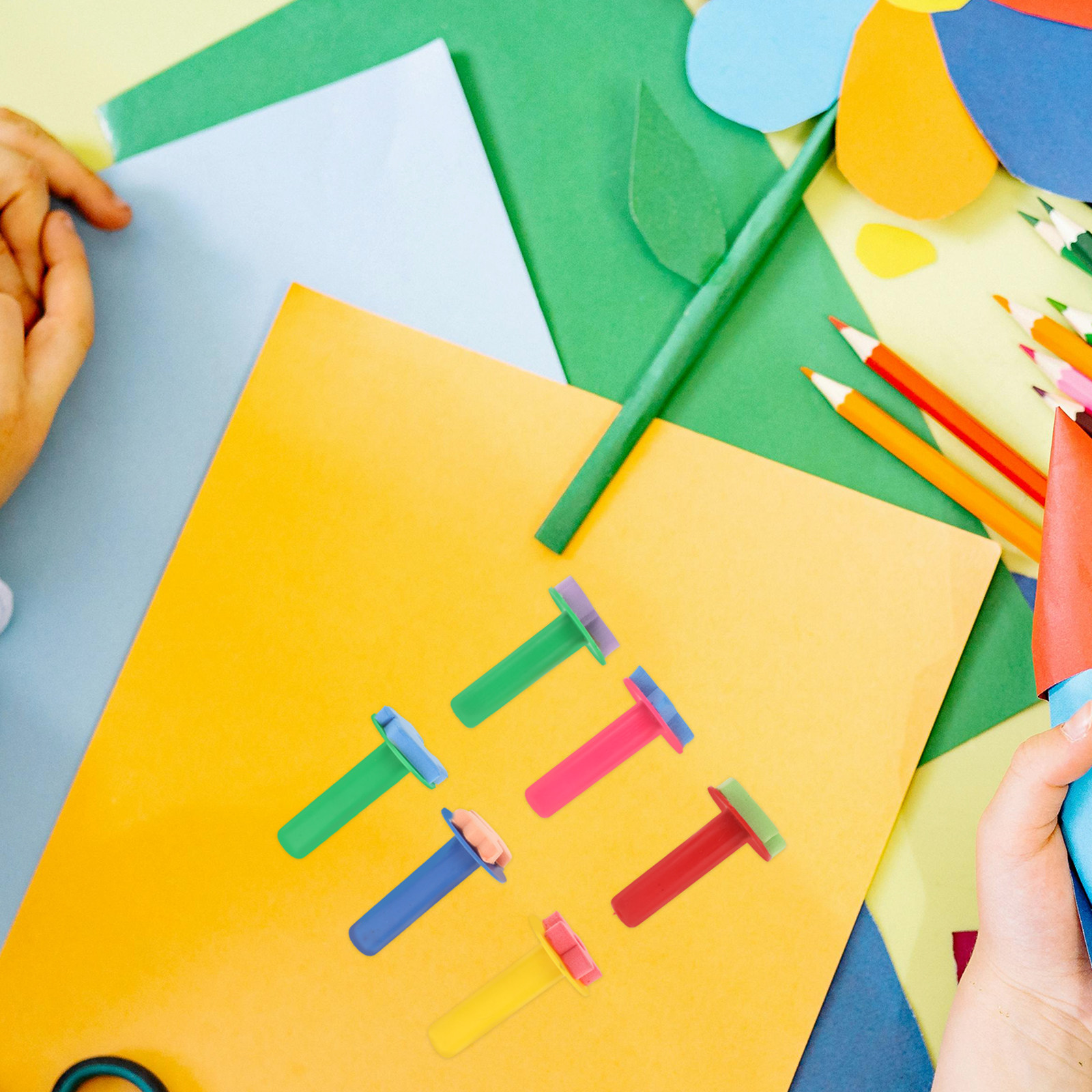 6Pcs Kids Sponge Stamp Set Saf - Kids Education Drawing 评论和价格