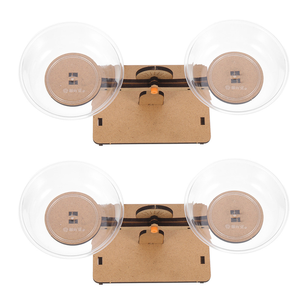 2Pcs Wooden Pan Balance Scale  - Kids Education Activities 评论和价格