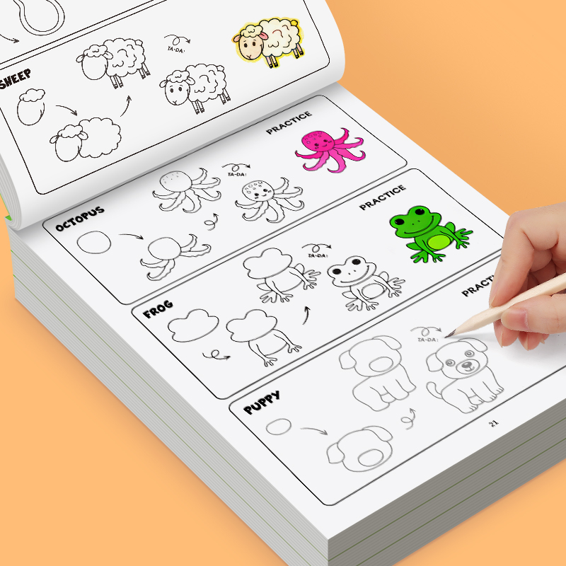 Kids Animal Drawing Book 32 Pa - Kids Education Drawing 评论和价格