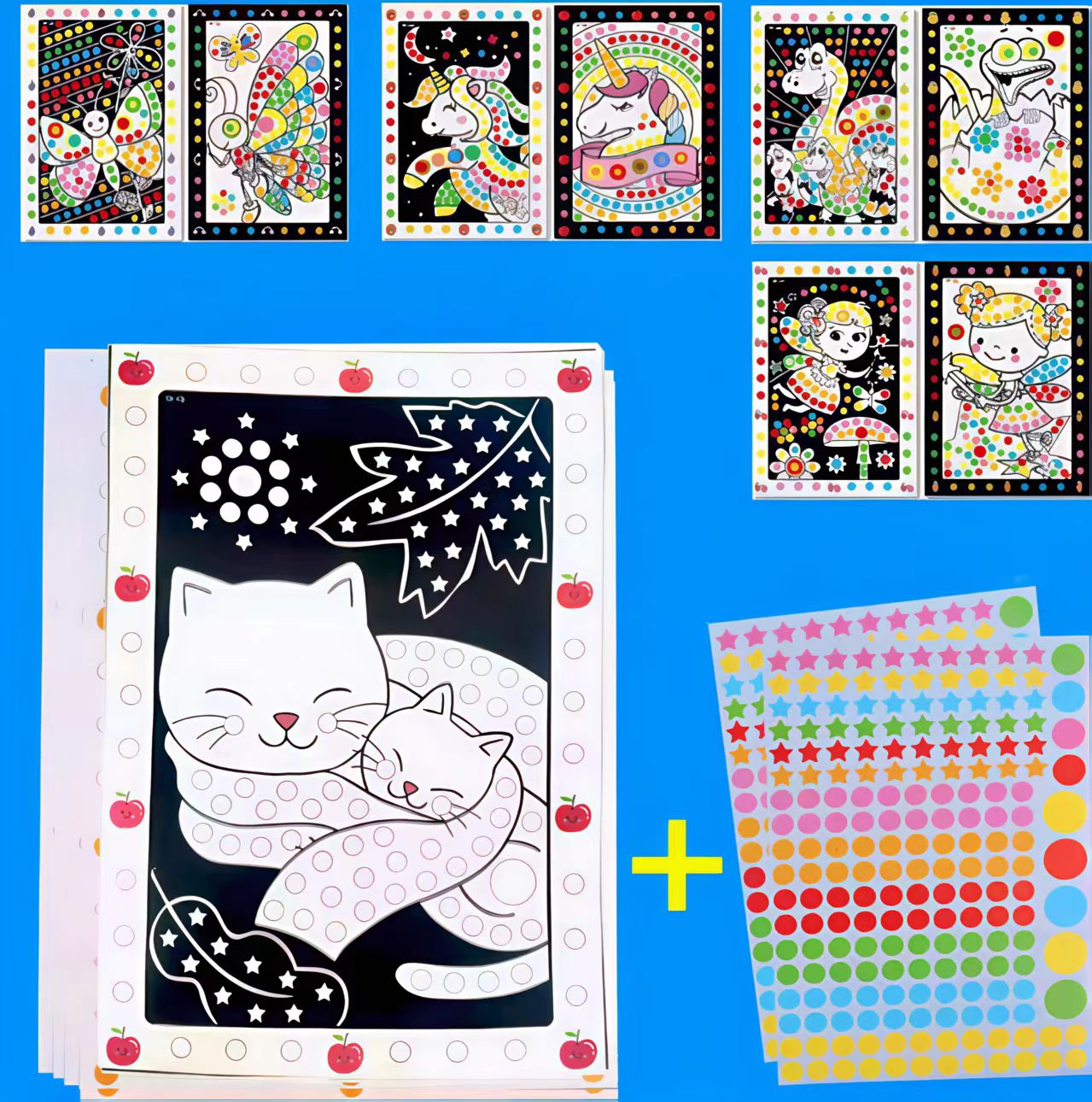 6/10 Sheets/Lot Cute Cartoon A - Happy Kids Education 评论和价格