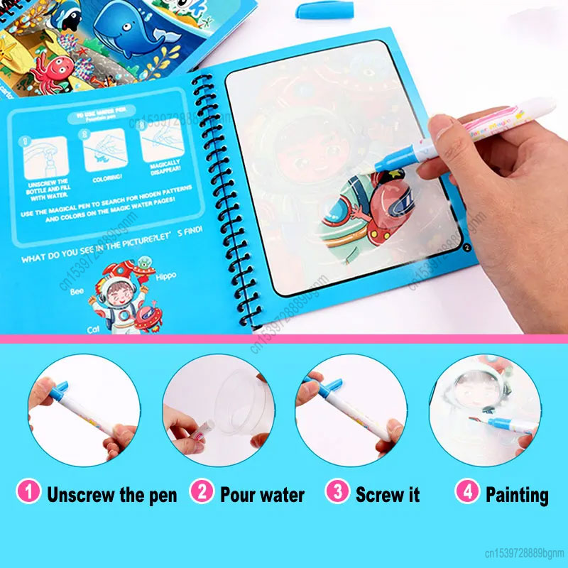 Cartoon Magic Water Painting C - Kids Education Drawing 评论和价格