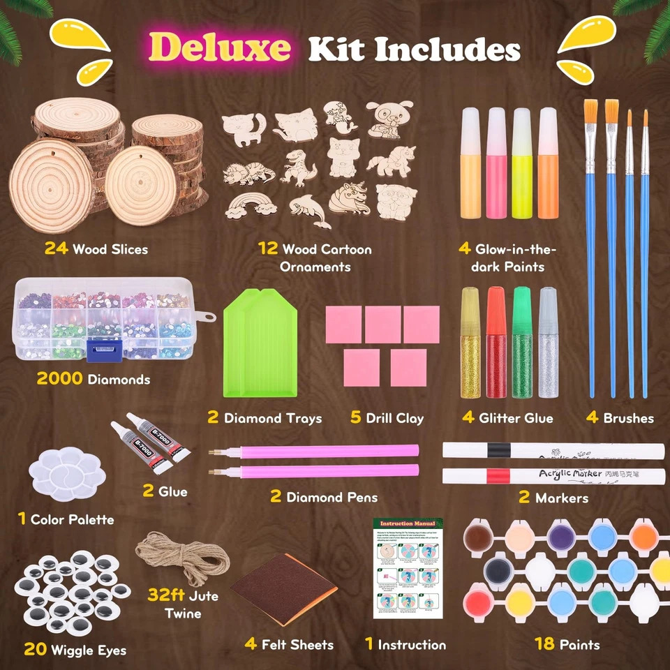 Kids Glow in Dark Wood Paintin - Kids Education Activities 评论和价格
