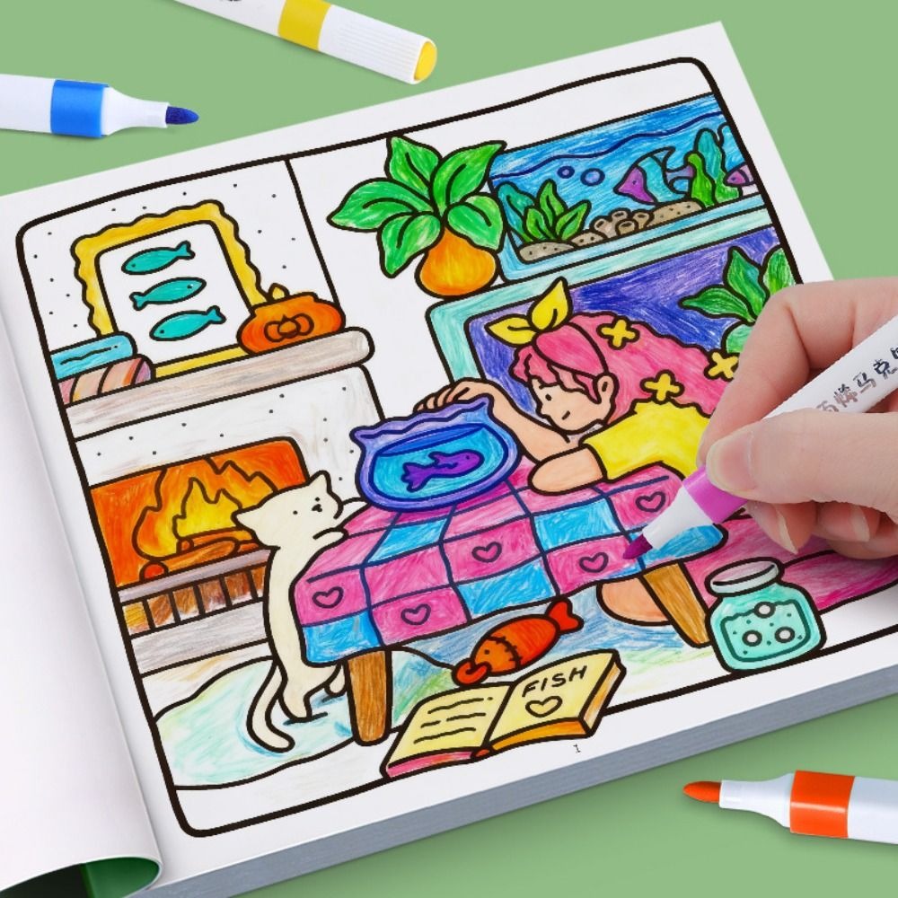 Creative DIY Coloring Book Edu - Kids Education Drawing 评论和价格