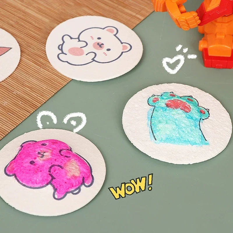 3D Puffy Foam Texture Painting - Kids Education Drawing 评论和价格