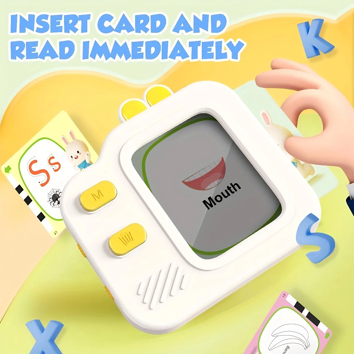 NEW Flash Card Reader with LCD - Kids Educational Reader 评论和价格