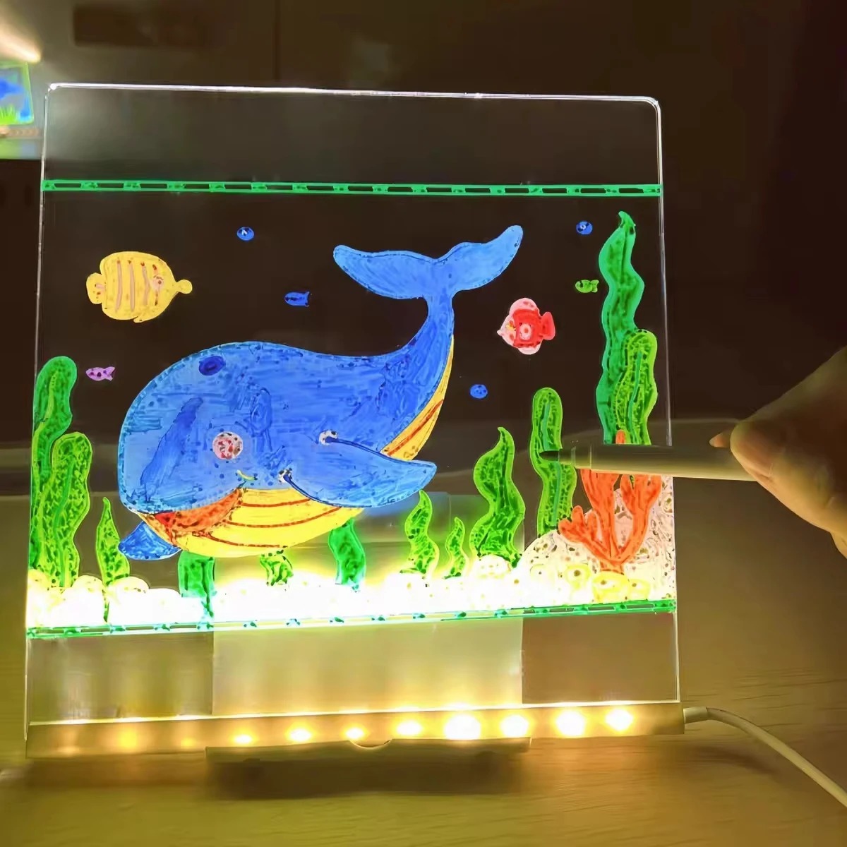 Magic Glow Kids Drawing Board: - Kids Education Drawing 评论和价格
