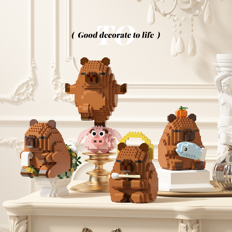 Happy Capybara Building Blocks - Happy Kids Education 评论和价格