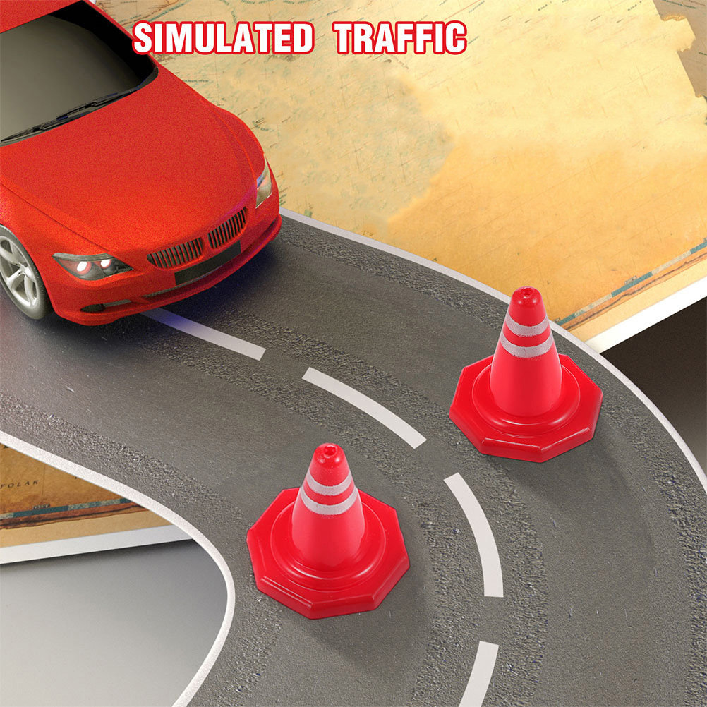 24Pcs Mini Traffic Cones Red P - Kids Education And You 评论和价格