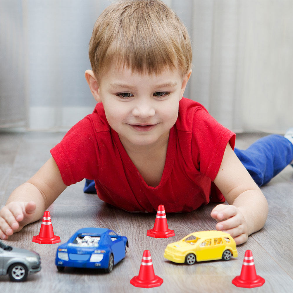 24Pcs Mini Traffic Cones Red P - Kids Education And You 评论和价格