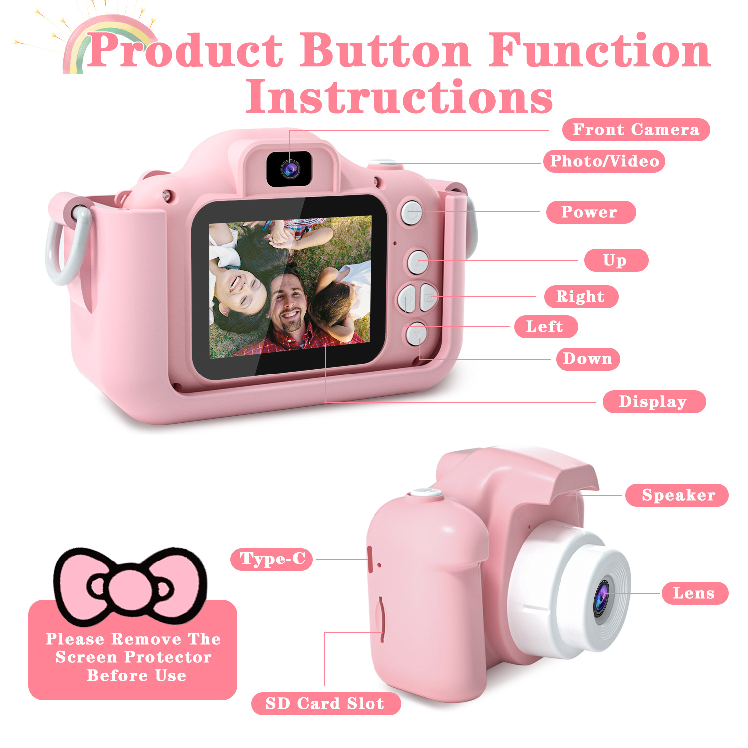 Kids Camera for Girls 1080P HD - Kids Education Video 评论和价格