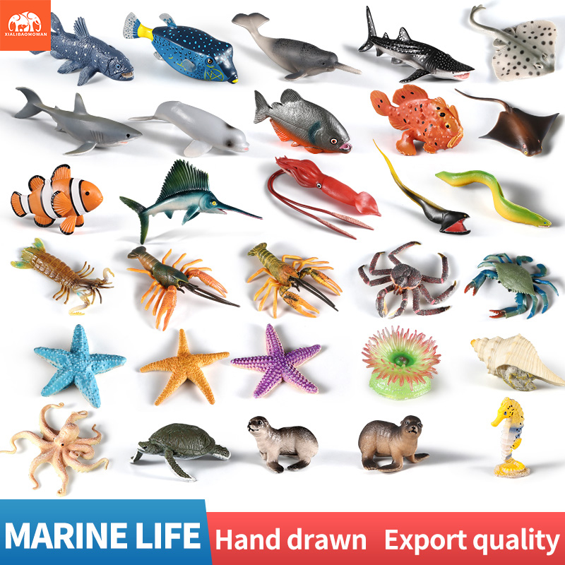 Sea Life Animal Action Figures - Kids First Education 评论和价格