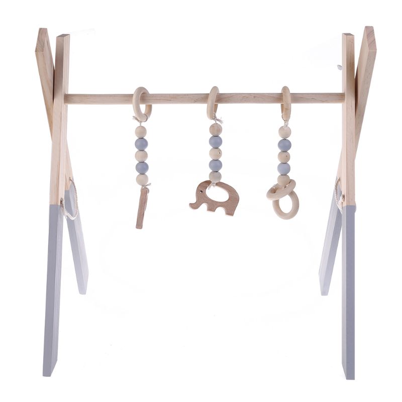 Baby Wooden Play Gym Baby Fold - Kids Education Activities 评论和价格