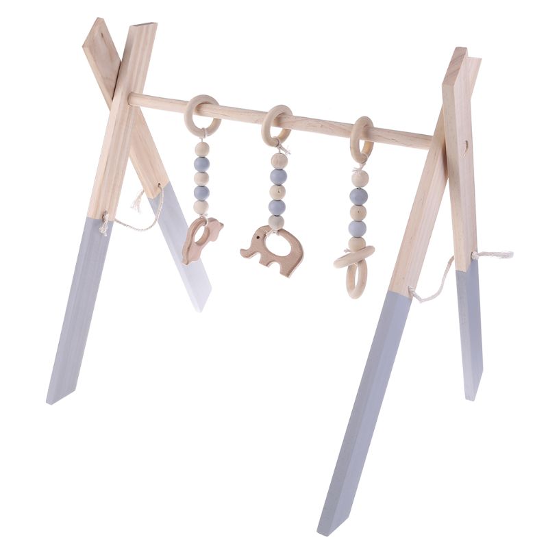 Baby Wooden Play Gym Baby Fold - Kids Education Activities 评论和价格