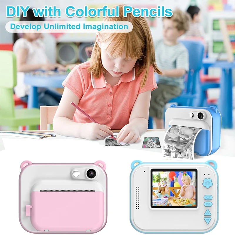 Children's Camera With Print K - Japanese Kids Education 评论和价格